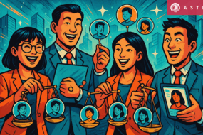 an illustration of a group of talent acquisition team