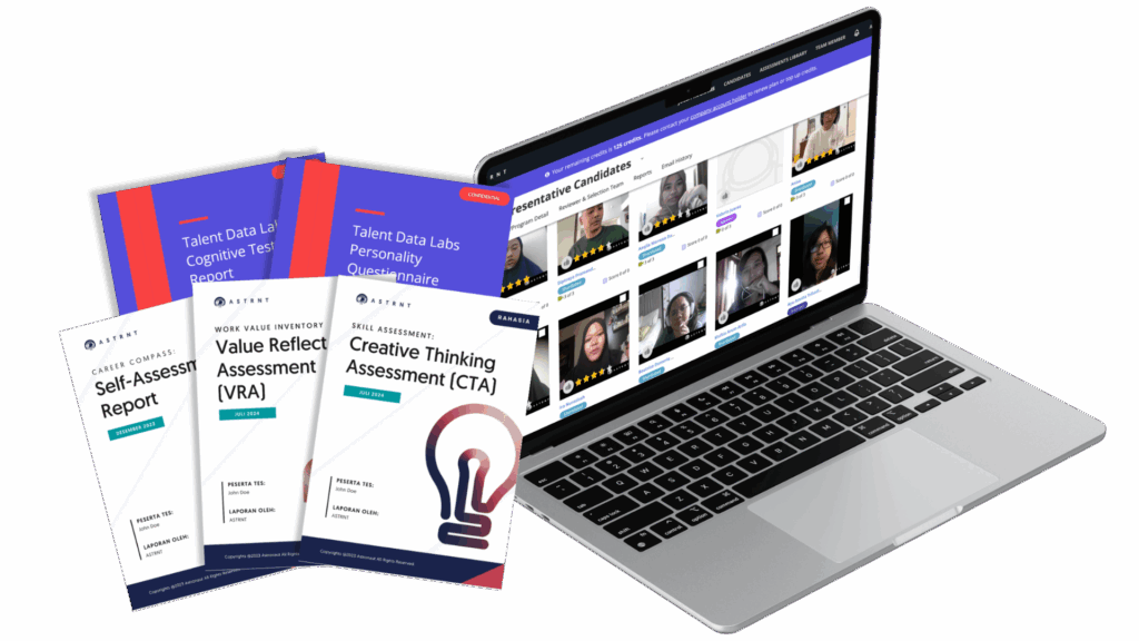 Employer assessment tools with video interviews, psychometric tests, and skill-based evaluations