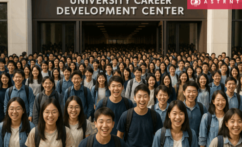 Modern university career development center powered by PopskulJobs and ASTRNT
