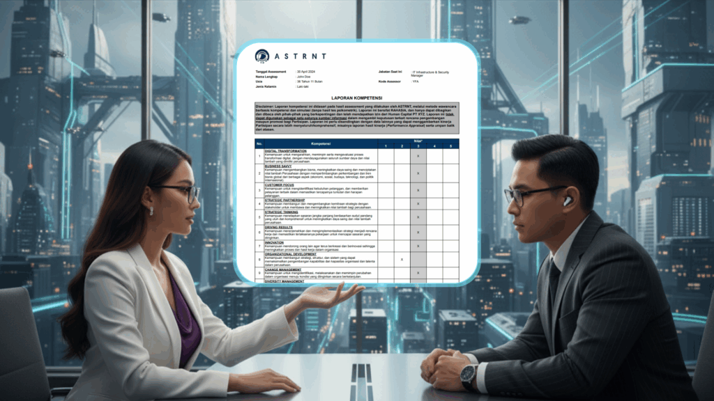 Business professionals reviewing ASTRNT NextGen Assessment Center report for accurate talent assessment in the Philippines.