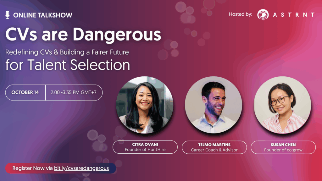 CVs are dangerous Online talkshow exposing why resumes fail and what’s next for fair talent selection.