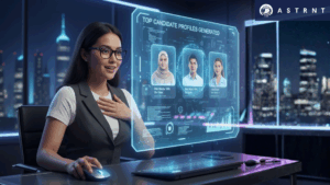 Recruiter uses ASTRNT's AI-powered add candidate to instantly generate and view the candidate profiles
