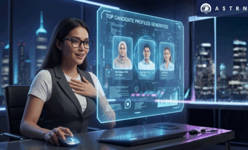 Recruiter uses ASTRNT's AI-powered add candidate to instantly generate and view the candidate profiles